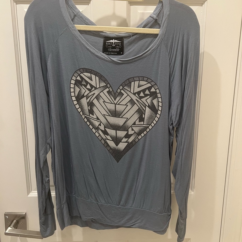 Bravado Gray Heart Pattern